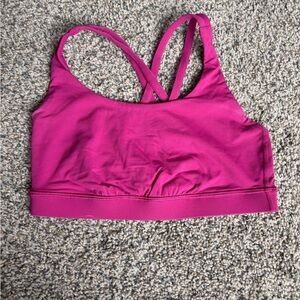 Lululemon energy bra ripened raspberry size 6